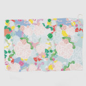 牡丹ピンク ゴルフタオル (横)