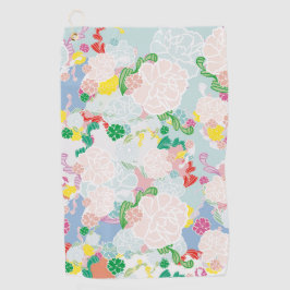 牡丹ピンク ゴルフタオル