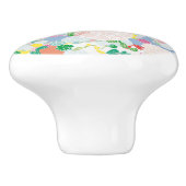 牡丹ピンク セラミックノブ (側面)