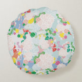 牡丹ピンク ラウンドクッション (裏面)