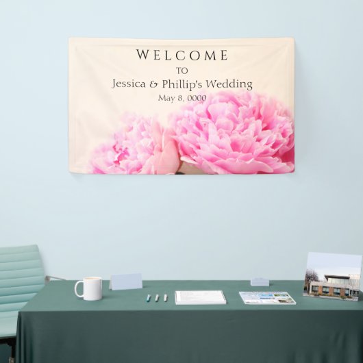 牡丹ピンク 横断幕 (トレードショー)