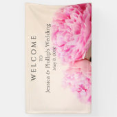 牡丹ピンク 横断幕 (縦)