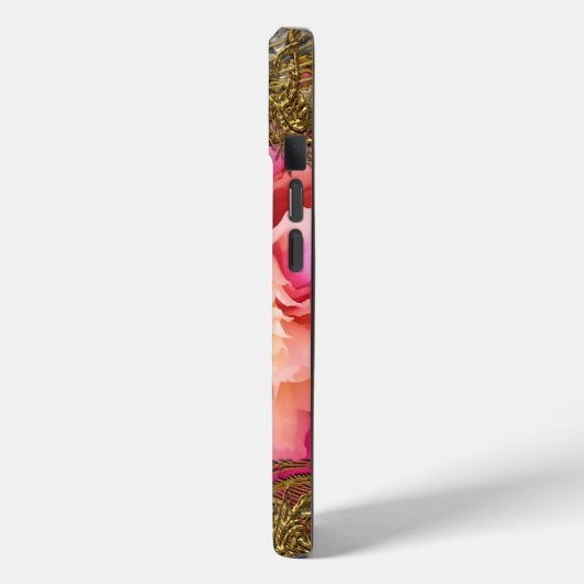 牡丹フエレガントァフモノグラム Case-Mate iPhoneケース (裏面 / 左)