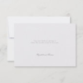 牡丹フォーマルアイボリーエレガントカップル結婚ノート サンキューカード (裏面)