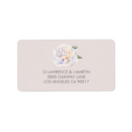 牡丹フローラウォーターカラーマウーブ ラベル