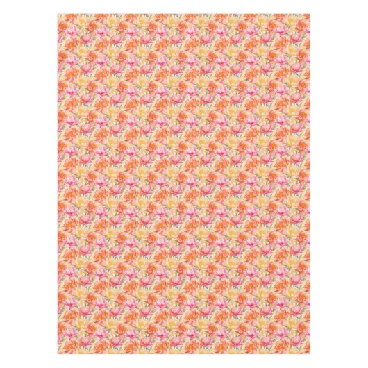 牡丹フローラコットンテーブルクロス テーブルクロス (正面)