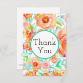 牡丹フローラサンキューカード (正面/裏面)