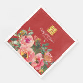 牡丹フローラダブル中国のハピ結婚ネス赤 (コーナー)