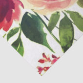 牡丹フローラブルガンディパターンアンティーク結婚式 薄葉紙 (詳細)