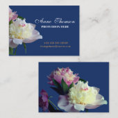 牡丹フローラプロフェッショナルバスジンカード 名刺 (正面/裏面)