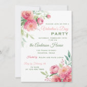 牡丹フローラヴァレンティーンズデイパーティー 招待状 (正面)