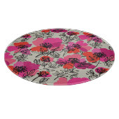 牡丹フローラヴィンテージシームレスパターン。 カッティングボード (角)