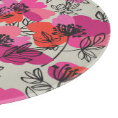 牡丹フローラヴィンテージシームレスパターン。 カッティングボード (角)