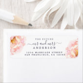 牡丹フローラ未来ミセス結婚ズ差出人住所 ラベル (インサイチュ)