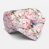 牡丹フローラ牡丹花 ネクタイ (ロール)