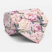 牡丹フローラ牡丹花 ネクタイ (ロール)
