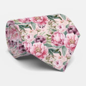 牡丹フローラ牡丹花 ネクタイ (ロール)