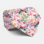 牡丹フローラ牡丹花 ネクタイ (ロール)