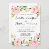 牡丹フローラ結婚式招待状 招待状 (正面/裏面)