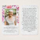 牡丹フローラ記念祈りの言葉カード (正面&裏面)