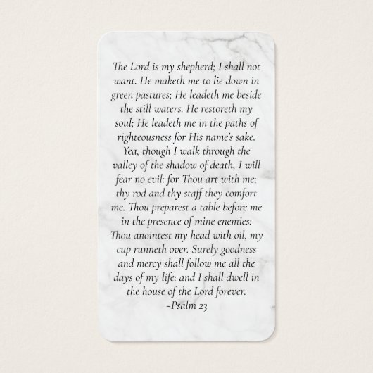 牡丹フローラ記念祈りの言葉カード (裏面)