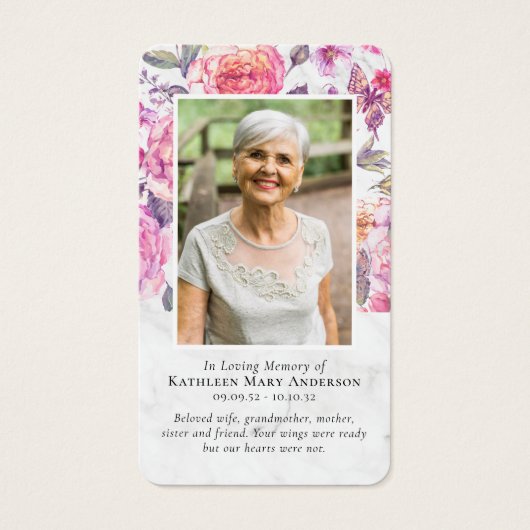 牡丹フローラ記念祈りの言葉カード (正面)