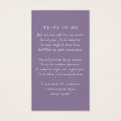 牡丹フローラ記念祈りの言葉カード (裏面)