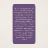 牡丹フローラ記念祈りの言葉カード (裏面)