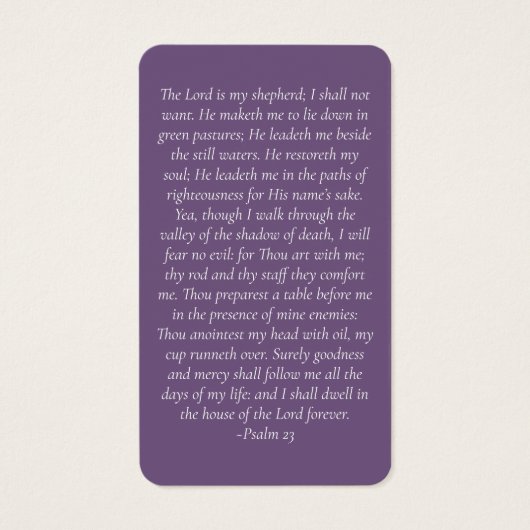 牡丹フローラ記念祈りの言葉カード (裏面)