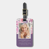 牡丹フローラ記念祈りの言葉 ラゲッジタグ (正面縦)