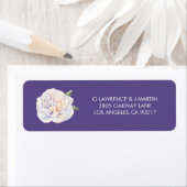 牡丹フローラ開花バイオレットパープル ラベル (インサイチュ)