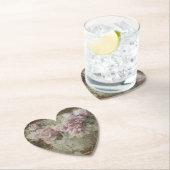 **牡丹フローラAR23ハート愛ヴィンテージビクトリアン ペーパーコースター (インサイチュ)