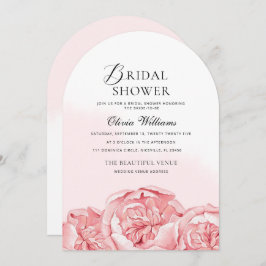 牡丹ブライダルシャワー招待 招待状