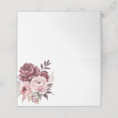 牡丹ブルガンディピンク牡丹秋結婚フローラ プレイスカード (外部開封)