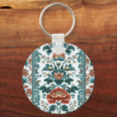 牡丹ブロケード キーホルダー (正面)