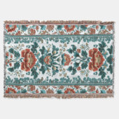 牡丹ブロケード スローブランケット (正面)