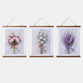 牡丹ブーケウォールタペストリー 吊り下げ型タペストリー