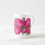 牡丹ブーケ ボーンチャイナマグカップ (正面右)
