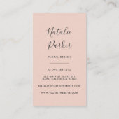 牡丹ブーケ 名刺 (裏面)