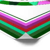 牡丹プリント ポスター (角)