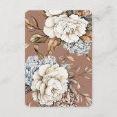 牡丹モダンと紫陽花モチャムース結婚ズ エンクロージャーカード (裏面)