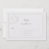 牡丹モダンフォーマルエレガントアイボリー結婚反応 (正面)