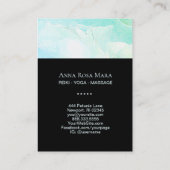 *~*牡丹ヨガ霊気マッサージロータスヒーラーパステル 名刺 (裏面)