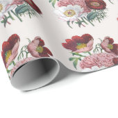 牡丹ラッピング紙 ラッピングペーパー (ロールコーナー)