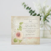 牡丹ラヌンキュラス美エレガントしいフローラヴィンテージ 招待状 (スタンド正面)