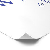 牡丹リース水彩歓迎バプテスマ ポスター (角)