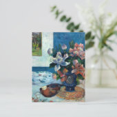 牡丹中国のとマンドリン | ポール・ゴーギン ポストカード (スタンド正面)