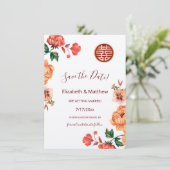 牡丹中国のの結婚二重の幸福 セーブザデート (スタンド正面)