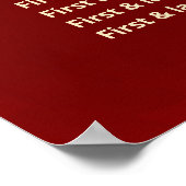 牡丹中国のの結婚座席表 ポスター (角)