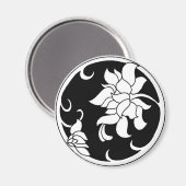 牡丹中国の花 – 磁石 (正面/裏面)